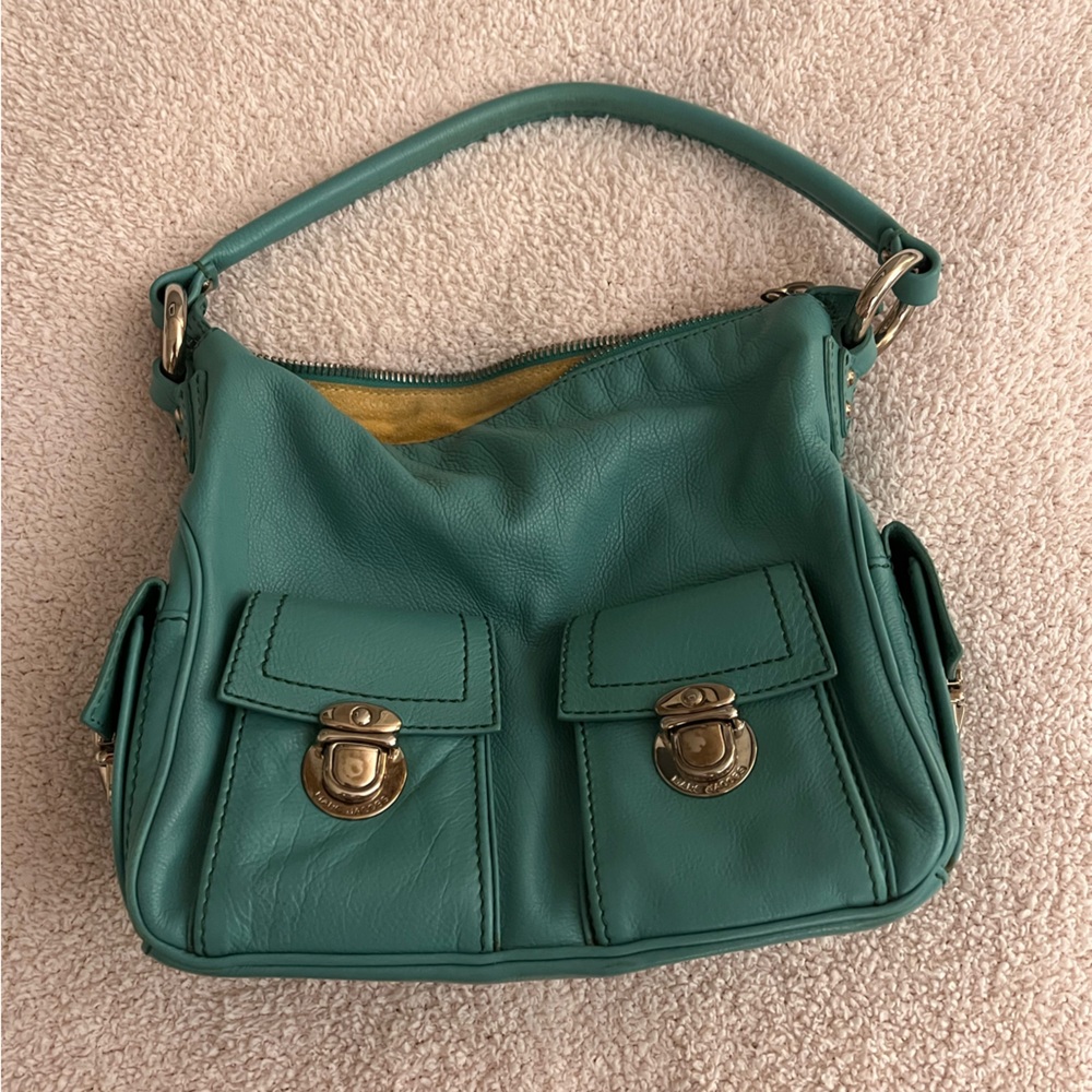 marc jacobs ’blake’ turquoise multi-pocket hobo bag 🫧✨🪩